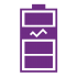 icon big battery violet